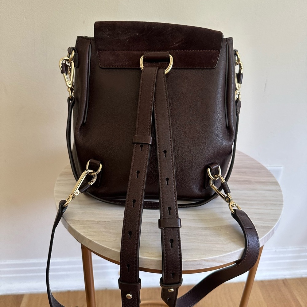 Chloe Small Faye Suede & Leather Backpack - Picture 2 of 7